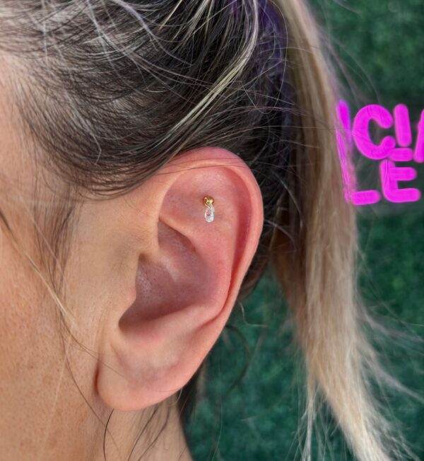 Cristal colgante gold