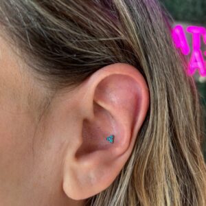Flor tres picos azul