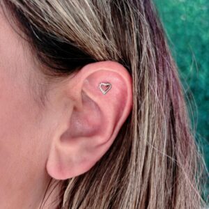 Corazón con cristal