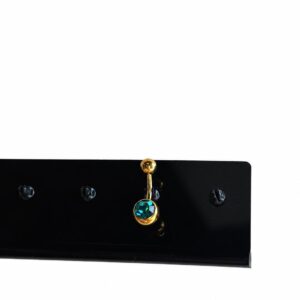 Piercing de Ombligo Turquesa Dorado – Navel Basic